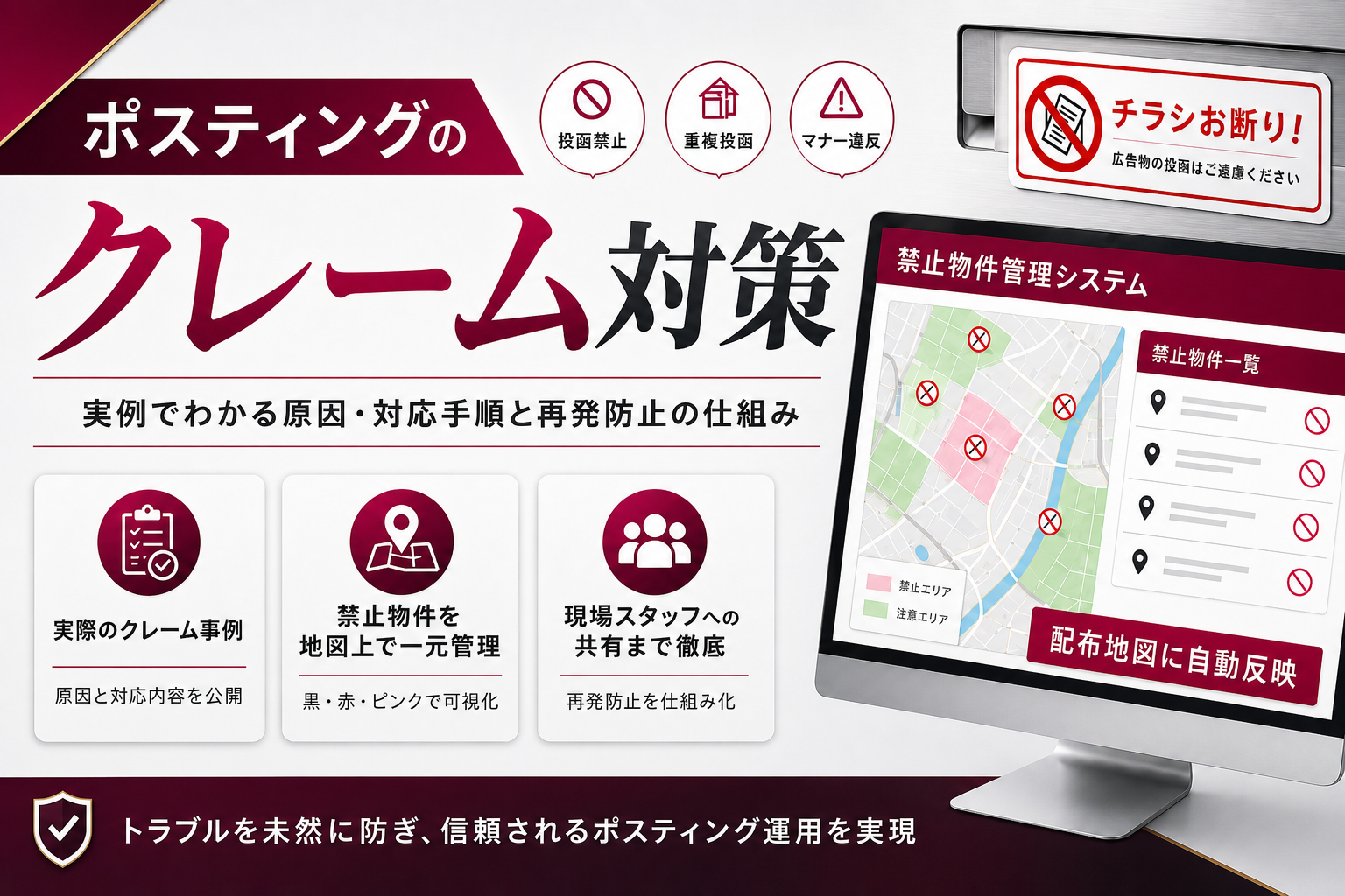 ポスティングのクレーム対応と品質管理