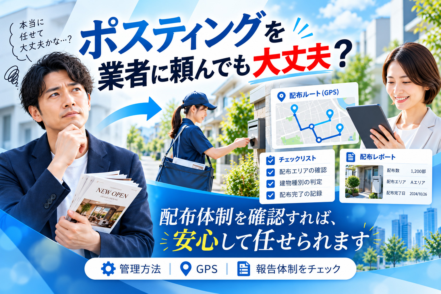 ポスティングを業者に頼んでも大丈夫？外注丸投げ・チラシの捨て・未配布を事前に防ぐために確認したいこと