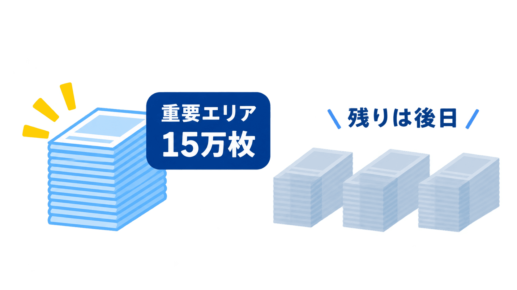 配布枚数に優先順位を付けるイメージ