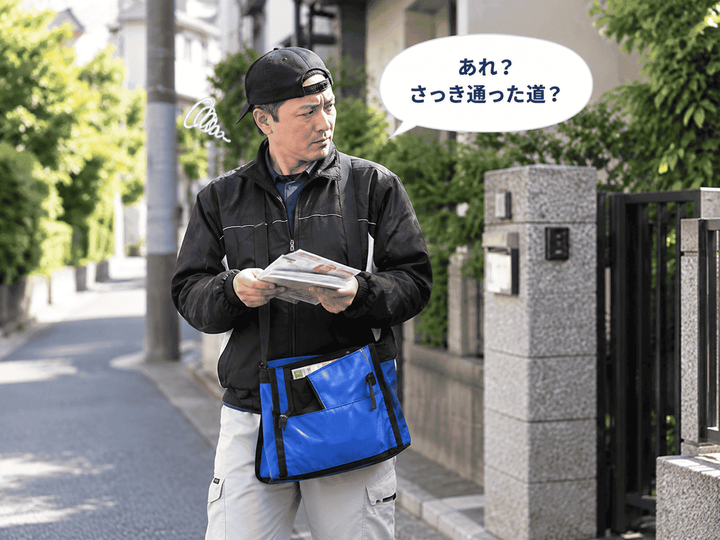 同じ道を通ってしまうスタッフ