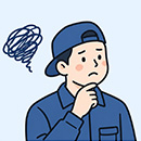 配布ルートに悩むスタッフのイラスト