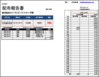 配布報告書