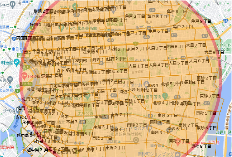 墨田・江東区配布エリア