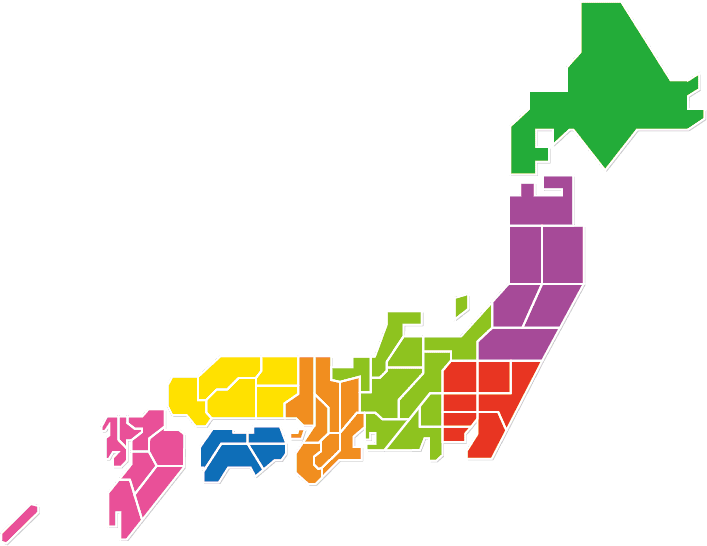 全国のポスティング対応エリア地図