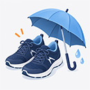 長時間歩くための靴と雨対策